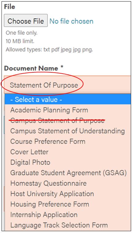 Campus Statement of Purpose crossed out