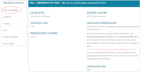 Eligibility Requirements
